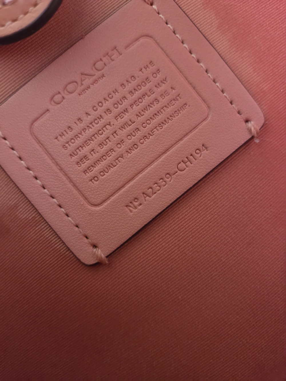 Coach Hanna Pebbled Leather Shoulder Bag in Blush Pink - Picture 5 of 14